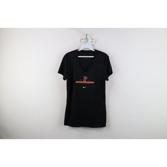 Nike Womens Large Travis Scott Center Swoosh Princeton University T-Shirt Black - Picture 1 of 14